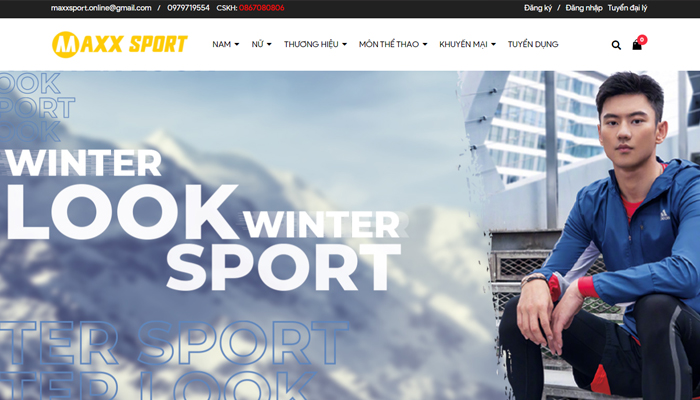 Trang web bán đồ thể thao chính hãng - MaxxSport