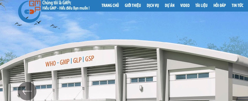 Website bán thiết bị y tế GMP