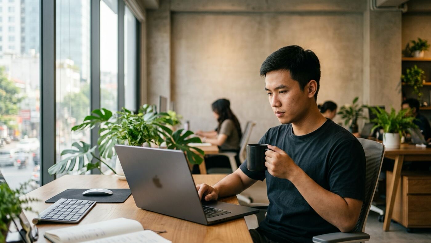 Lập trình viên văn phòng thiết kế web tìm hiểu Vercel là gì